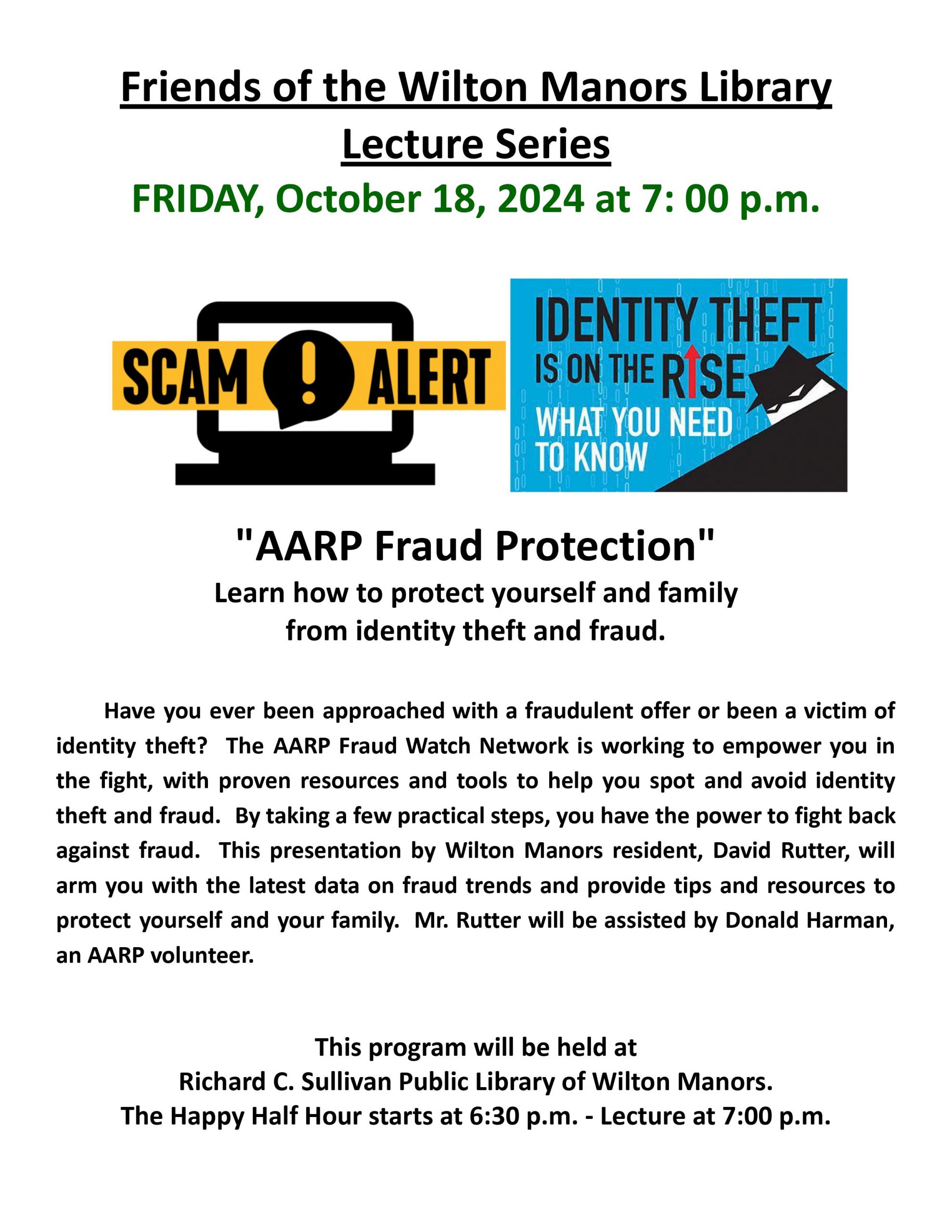 AARP fraud protection lecture